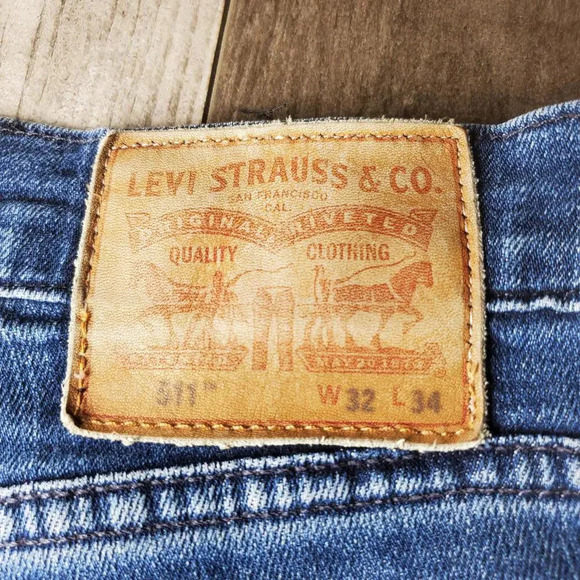 Levi Strauss and Co 511 W32 L34 Medium Wash Men's Jeans - Picture 9 of 15